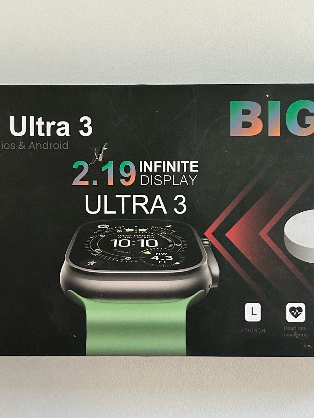 Brand New ~ Ultra 3 Smartwatch - Silver - Compatible with iOS & Android